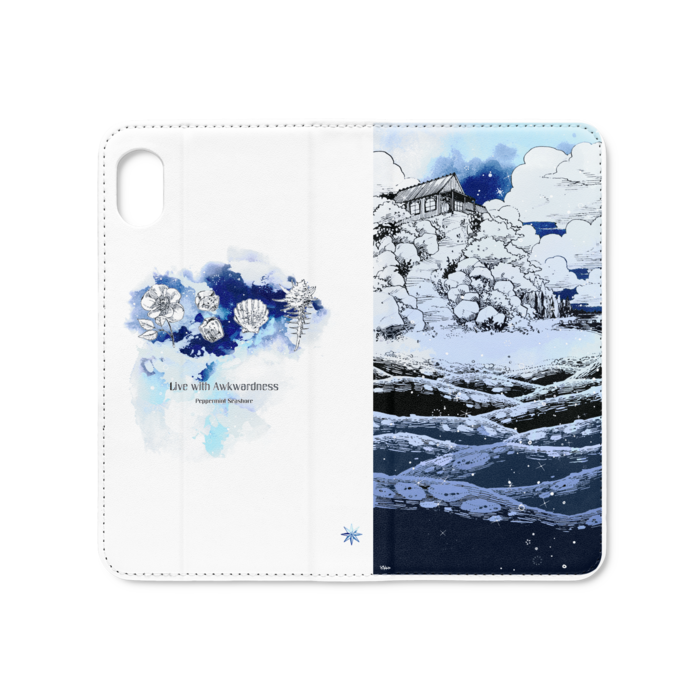 手帳型iPhoneケース(ベルトなし) - iPhone XR - ストラップ穴 なし
