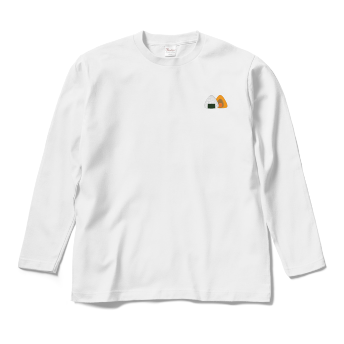 おにぎりロングスリーブ白Tシャツ M