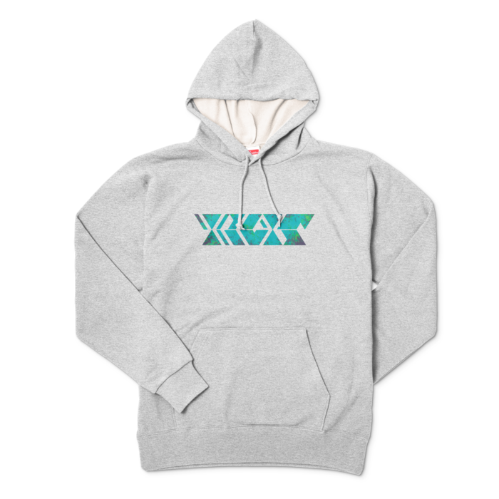 サイケグリーン - XL - 杢グレー