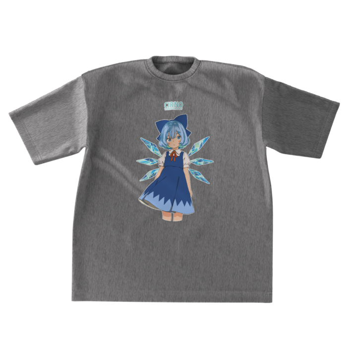 ビッグシルエットTシャツ - XL - 正面【グレー】