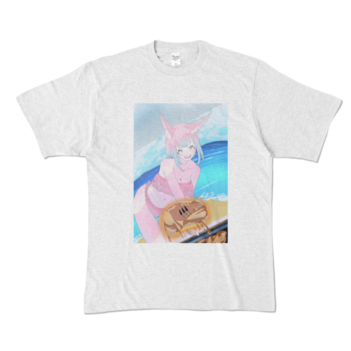 カラーTシャツ - XL - アッシュ (淡色)