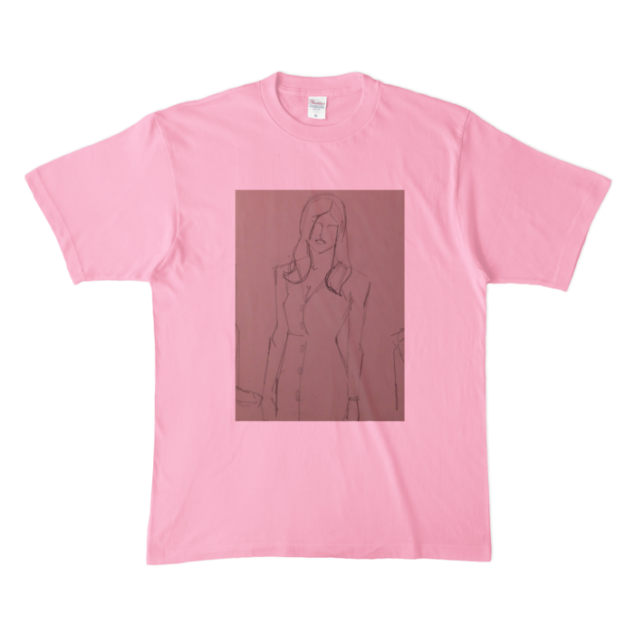 カラーTシャツ(淡色) - XL - ピーチ