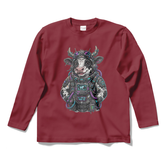 ロングスリーブTシャツ - S - バーガンディ