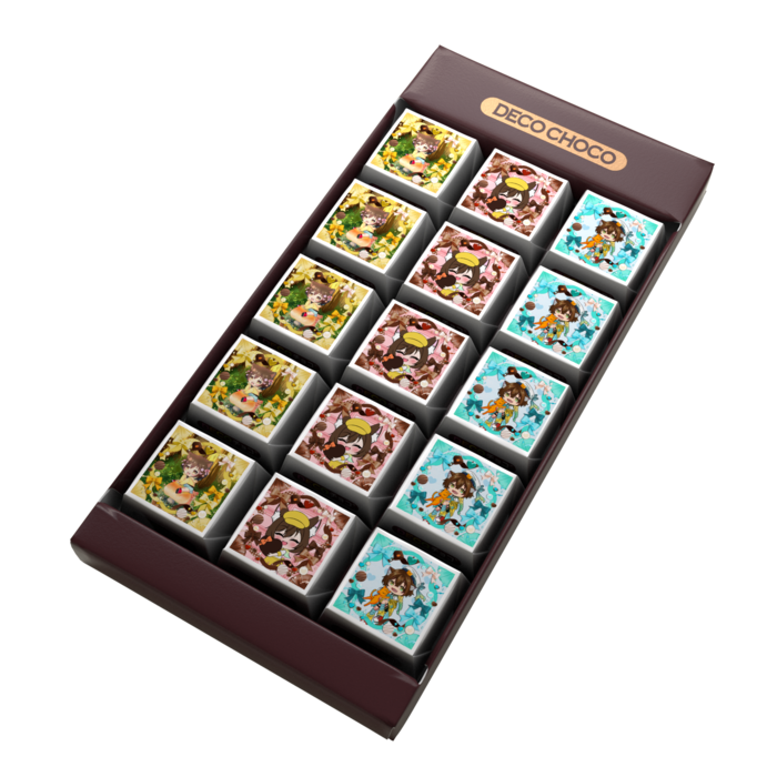 DECOチョコ - 列ごとにデザイン