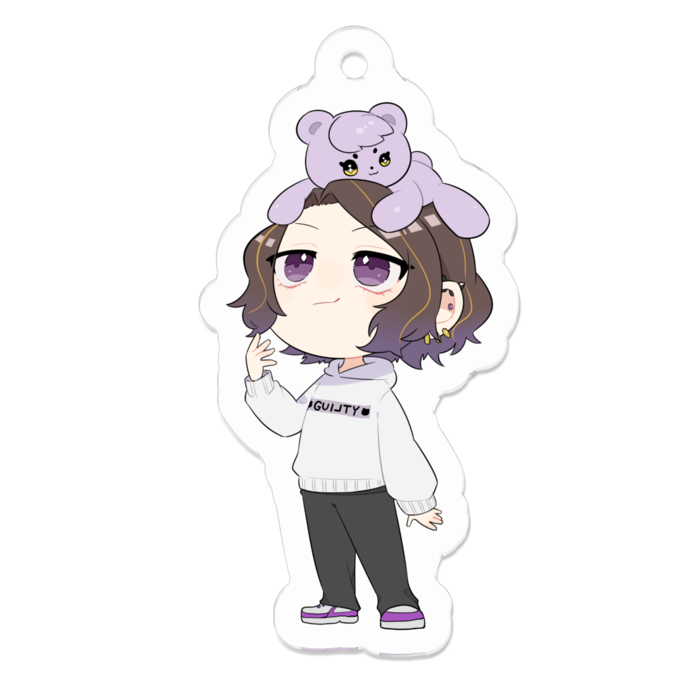 アクリルキーホルダー - 50 x 50 (mm)