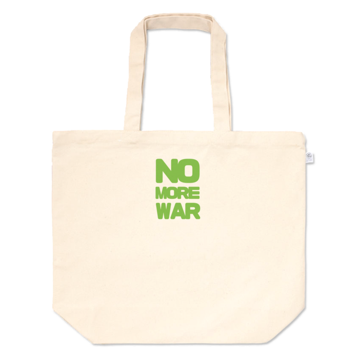 NO MORE WAR(緑)トートバッグ 