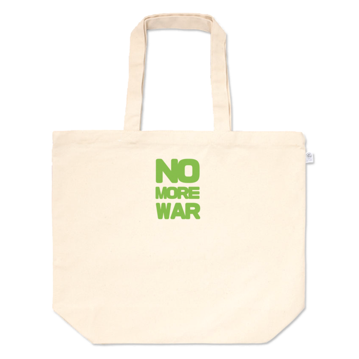 NO MORE WAR(緑)トートバッグ