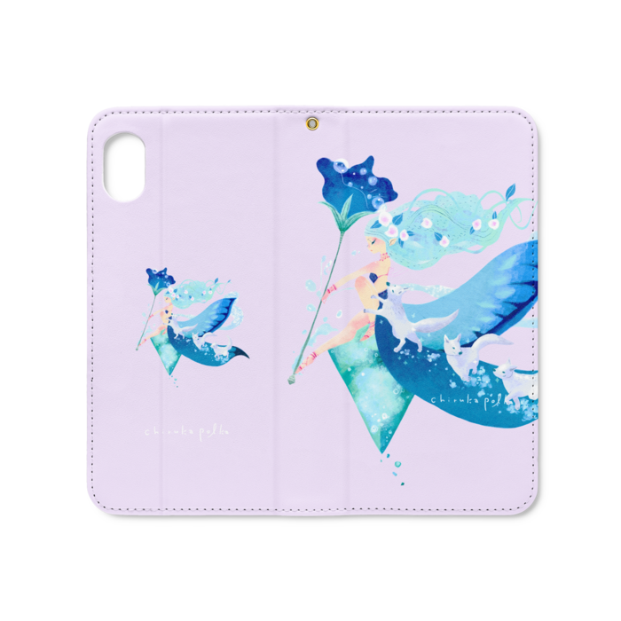 手帳型iPhoneケース（ベルトなし） - iPhone XR - ストラップ穴 あり