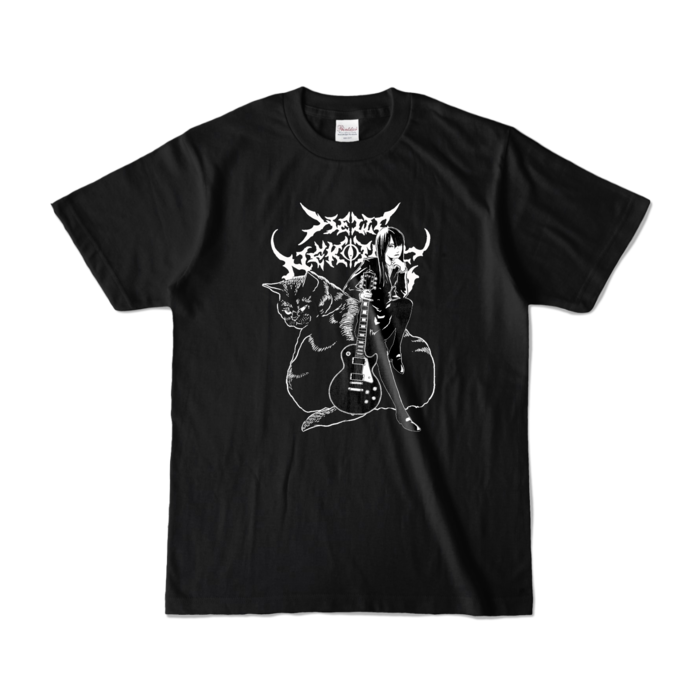 GothMag002カラーTシャツ - S - ブラック (濃色)