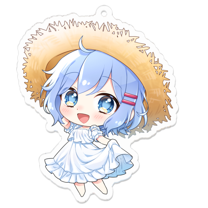 アクリルキーホルダー（コーティング） - 70 x 70 (mm)