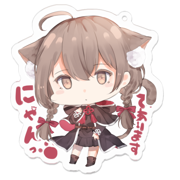 艦これ ねこ神州丸ちゃん アクリルキーホルダー 70 70mm Cocomint Booth