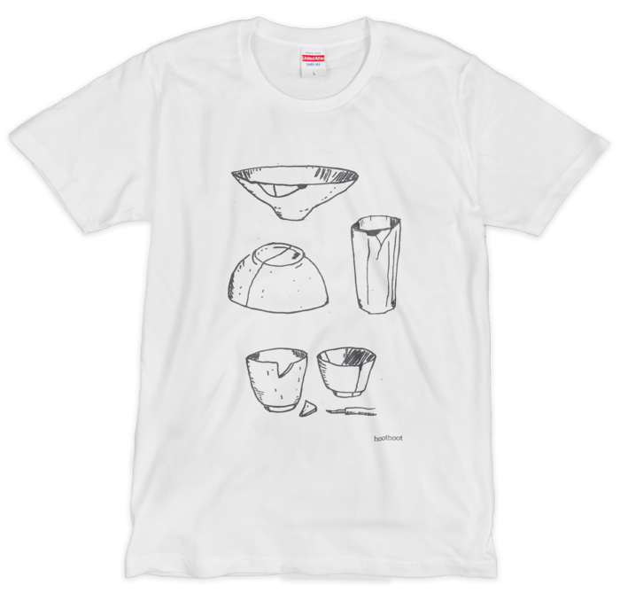 器の景色(L)Tシャツ（シルクスクリーン印刷） - L - 1色