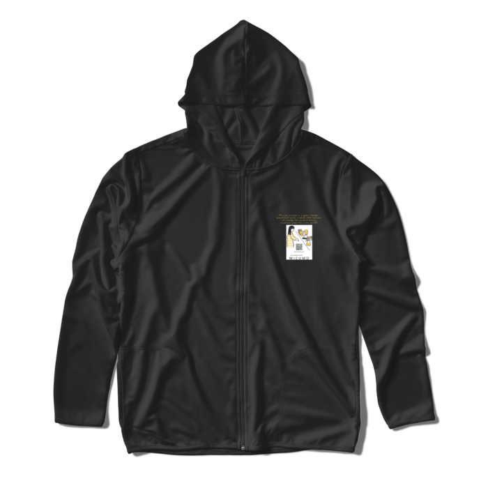ジップパーカー - L - ブラック
