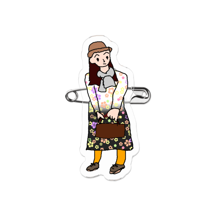 アクリルバッジ - 50 x 50 (mm)