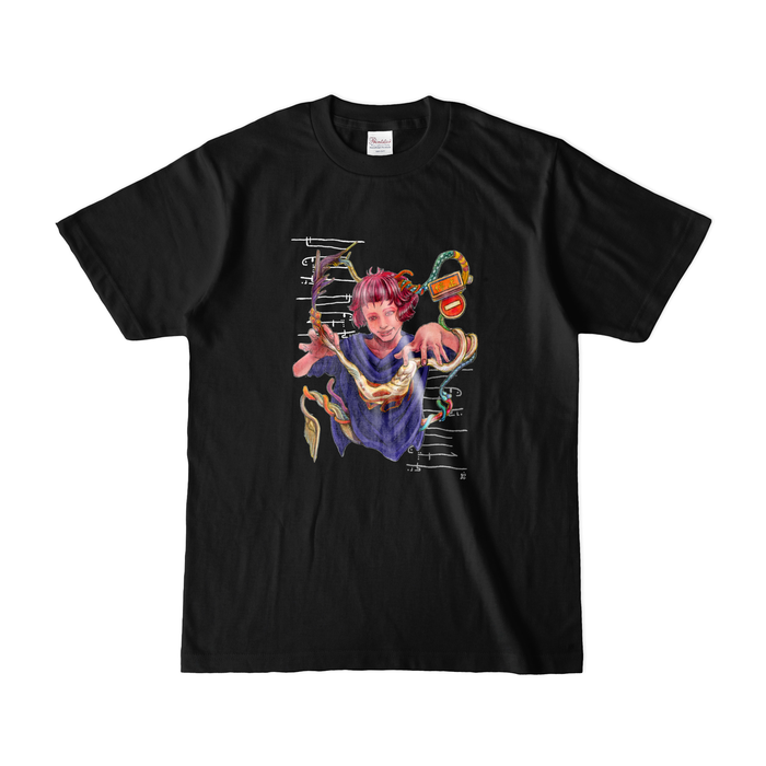 カラーTシャツ(濃色) - S - ブラック