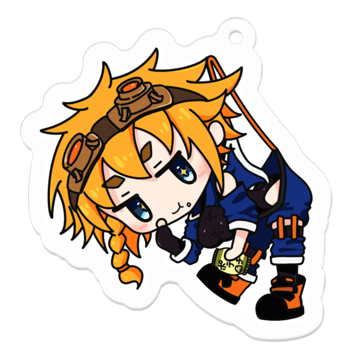 アクリルキーホルダー(コーティング) - 50 x 50 (mm)