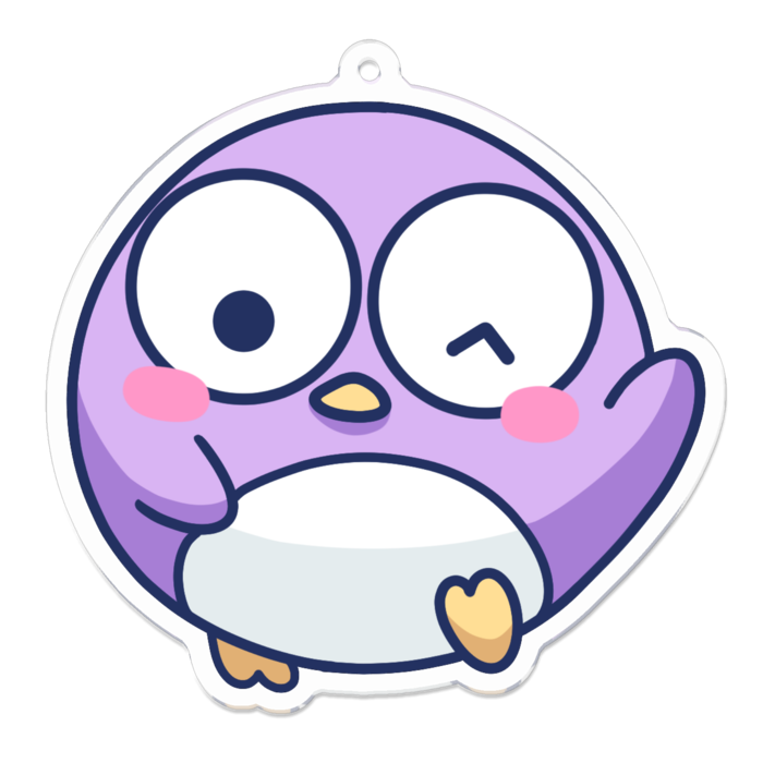 アクリルキーホルダー（コーティング） - 70 x 70 (mm)