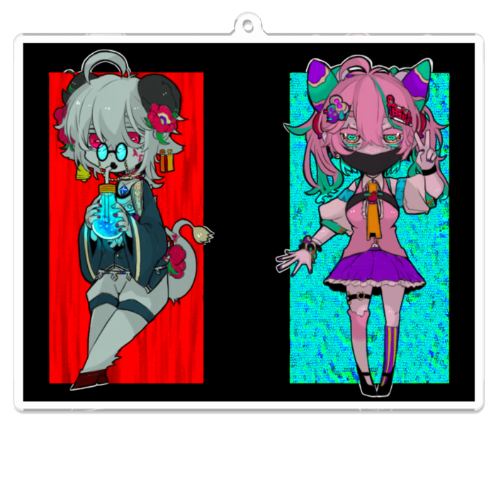 アクリルキーホルダー - 100 x 100 (mm)