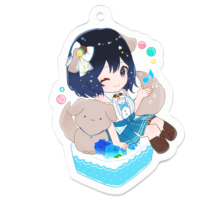 アクリルキーホルダー - 50 x 50 (mm)