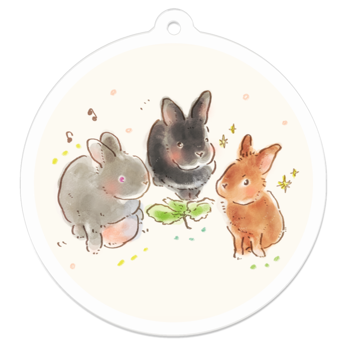 アクリルキーホルダー - 50 x 50 (mm)