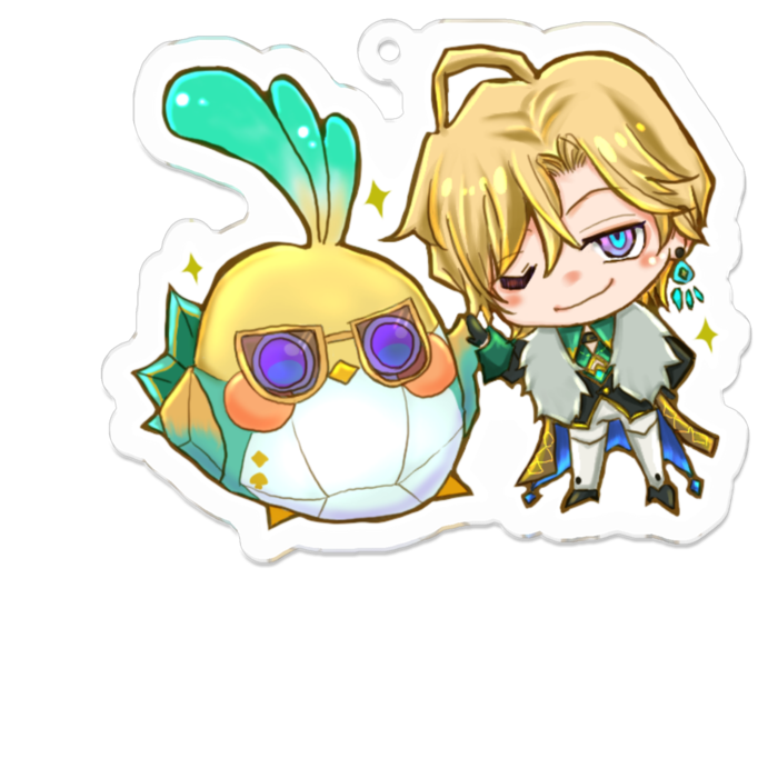 アクリルキーホルダー - 70 x 70 (mm)