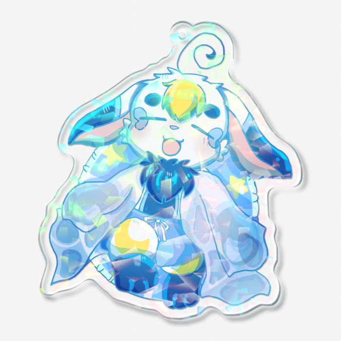 ホログラムアクリルキーホルダー - 70 × 70mm