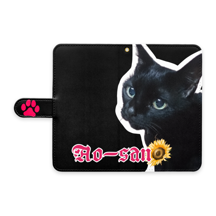 手帳型Androidケース - L - ストラップ穴 あり