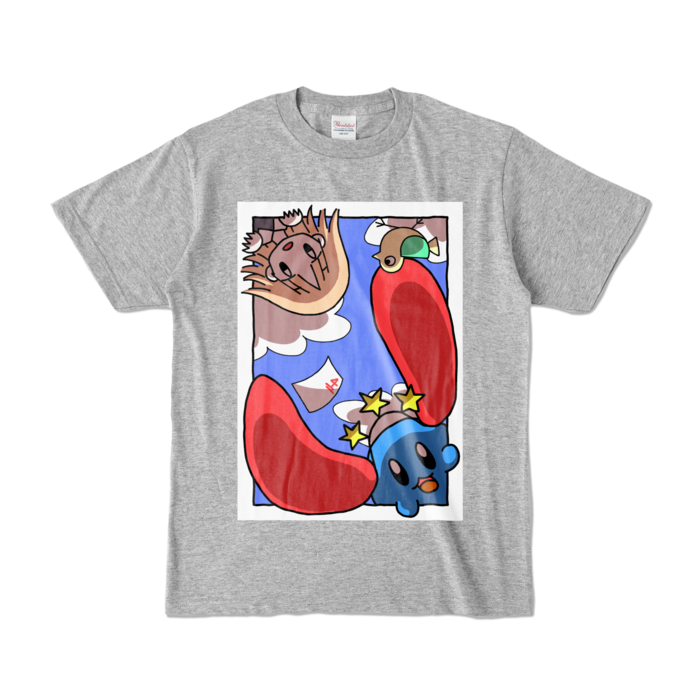 カラーTシャツ - S - 杢グレー (濃色)