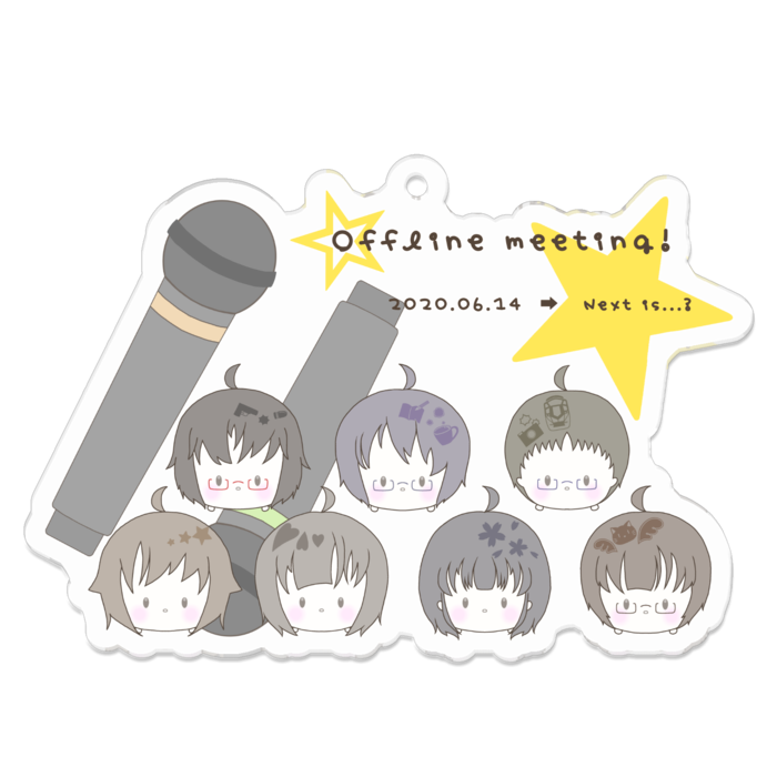 アクリルキーホルダー - 70 x 70 (mm)