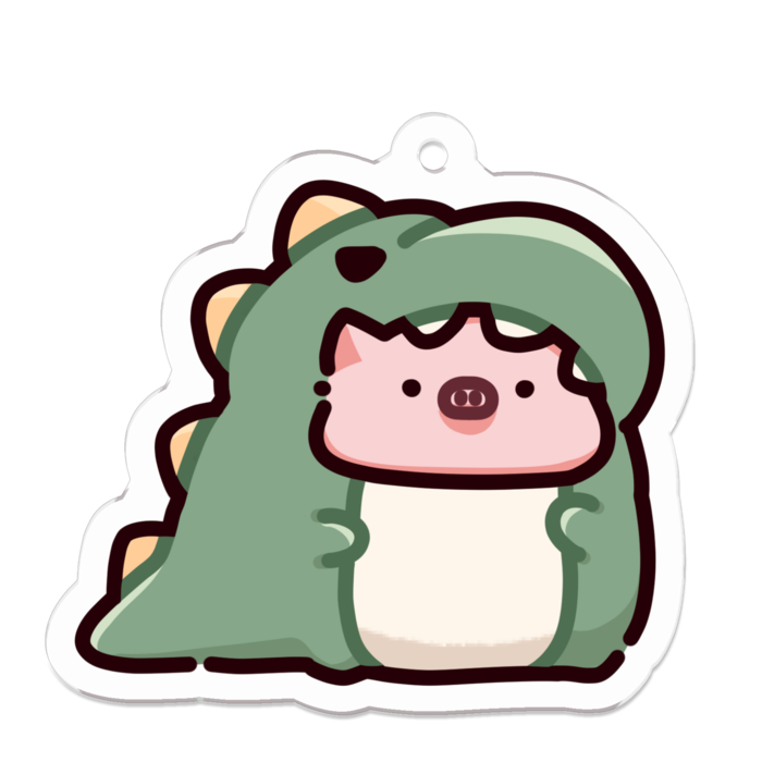 アクリルキーホルダー - 50 x 50 (mm)