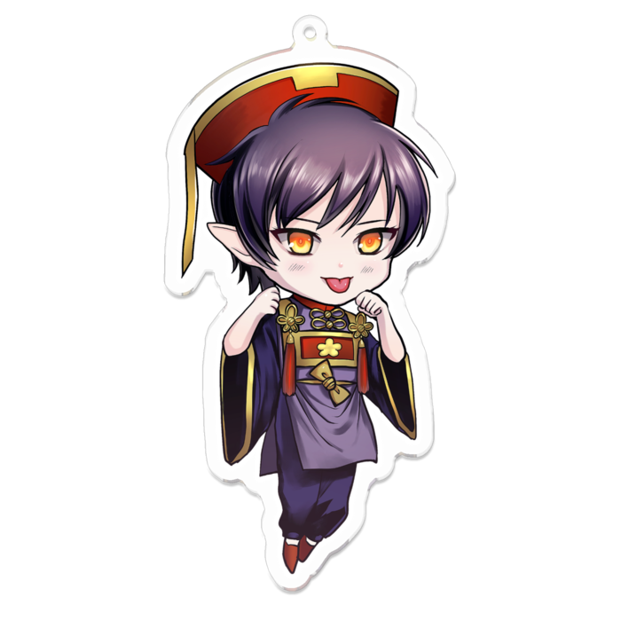 加密列くんアクリルキーホルダー(大) - 100 x 100 (mm)