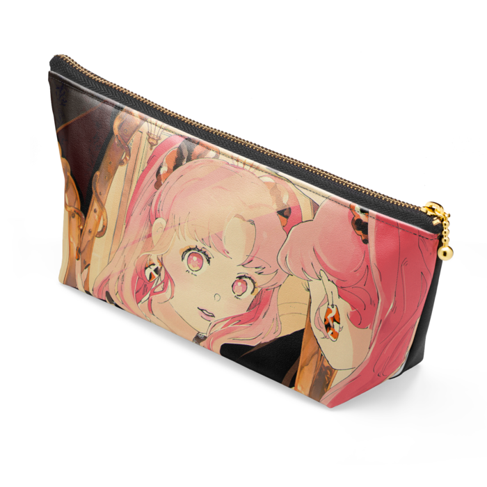 ポーチ - 長さ21.5cm / 高さ10cm - ブラック