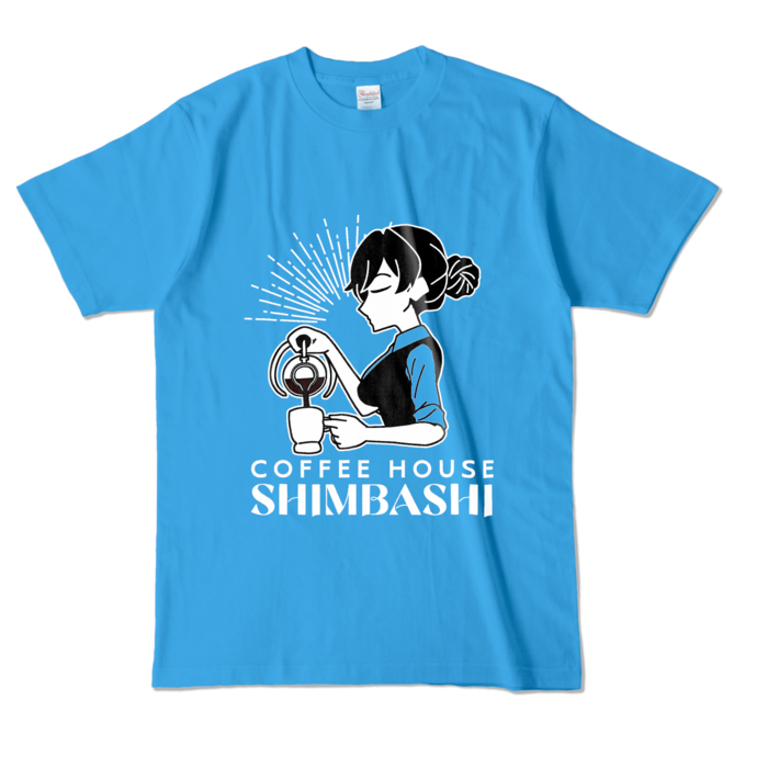 カラーTシャツ - L - ターコイズ (濃色)