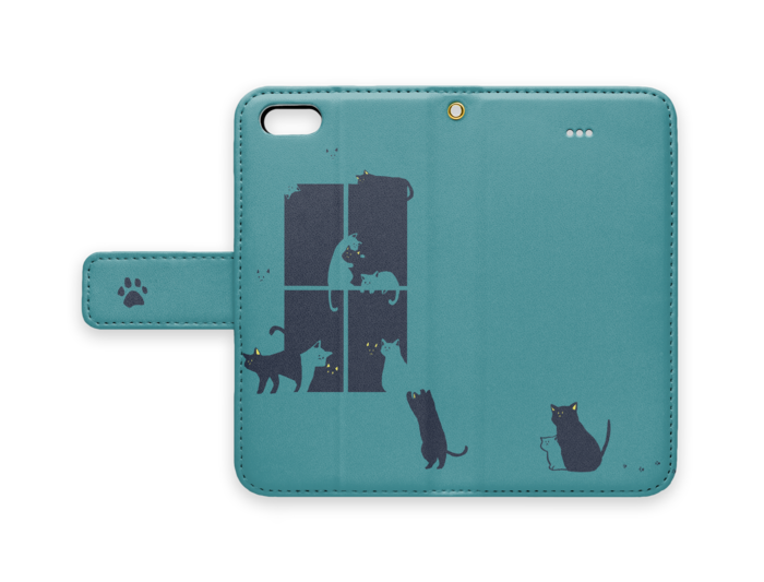 手帳型iPhoneケース - iPhone 5 / 5s / SE - ストラップ穴 あり