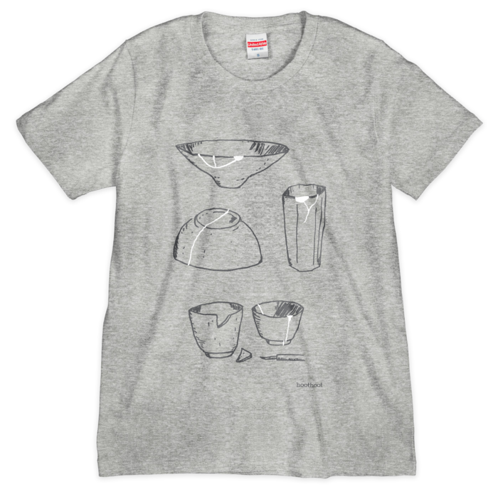 器の景色Tシャツ(シルクスクリーン印刷) - S - 2色