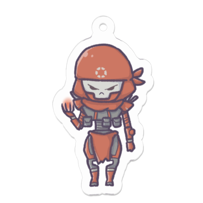 アクリルキーホルダー（コーティング） - 50 x 50 (mm)