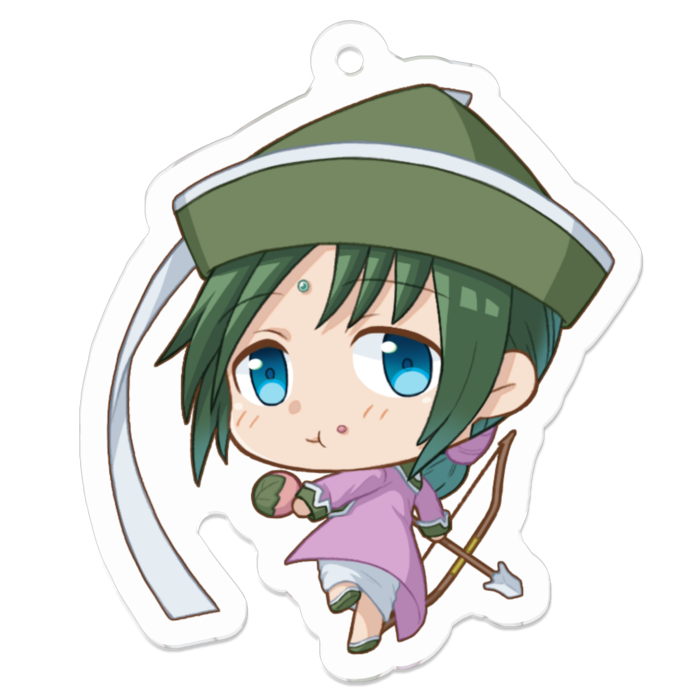 アクリルキーホルダー（コーティング） - 50 x 50 (mm)