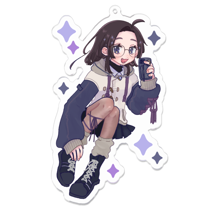 アクリルキーホルダー - 100 x 100 (mm)