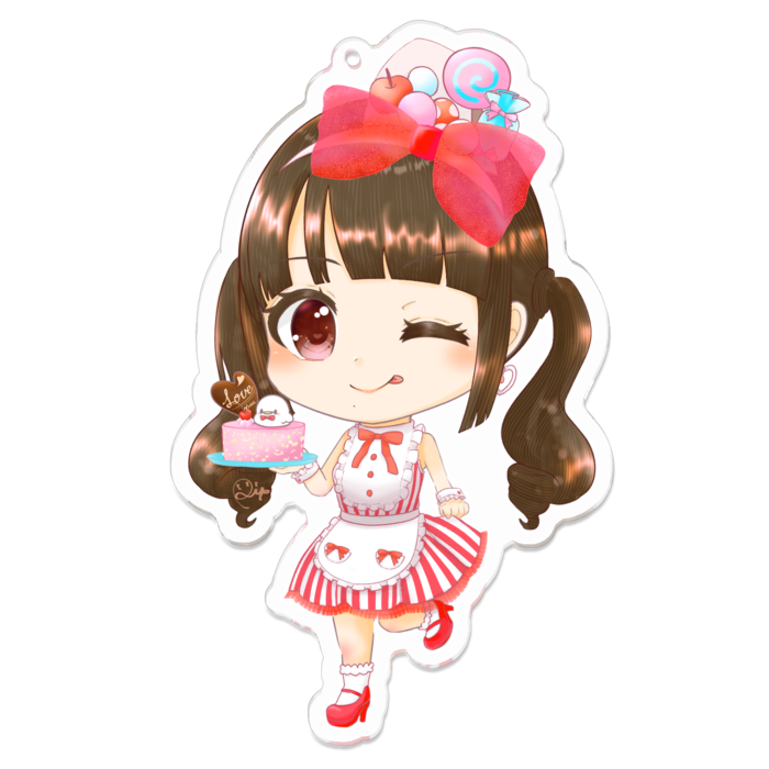 アクリルキーホルダー - 100 x 100 (mm)