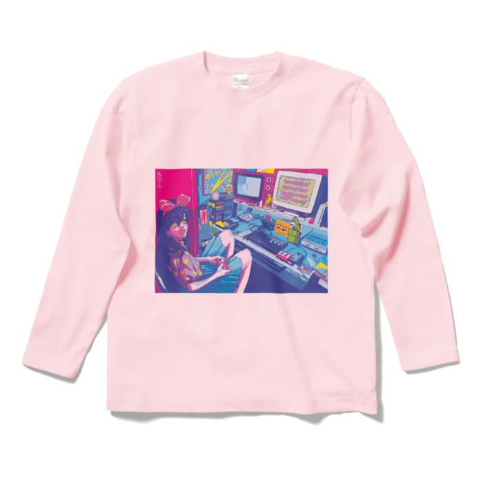 ロングスリーブTシャツ - S - ライトピンク