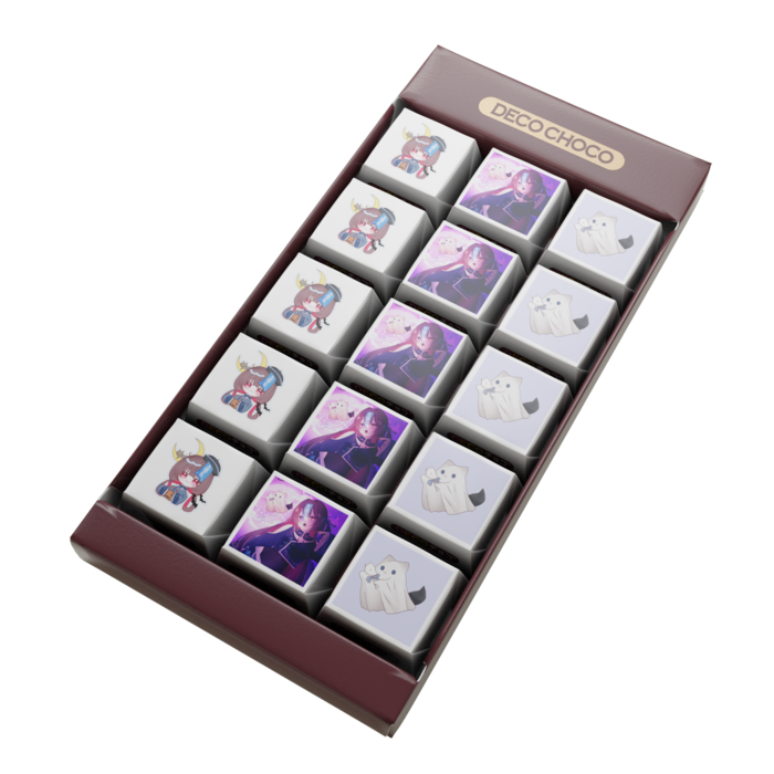 DECOチョコ - 列ごとにデザイン