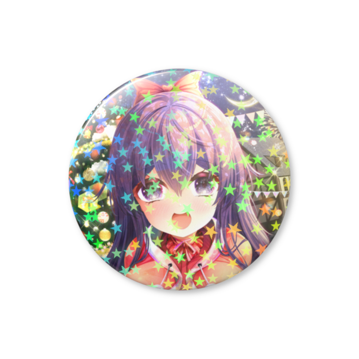 ホログラム缶バッジ - 32mm(スター)