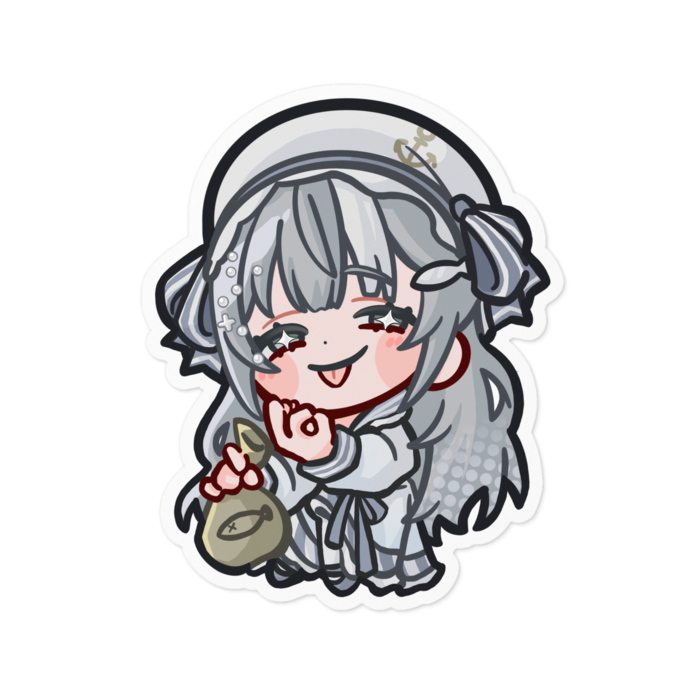 (鯖戸)ステッカー - 100 x 100 (mm)