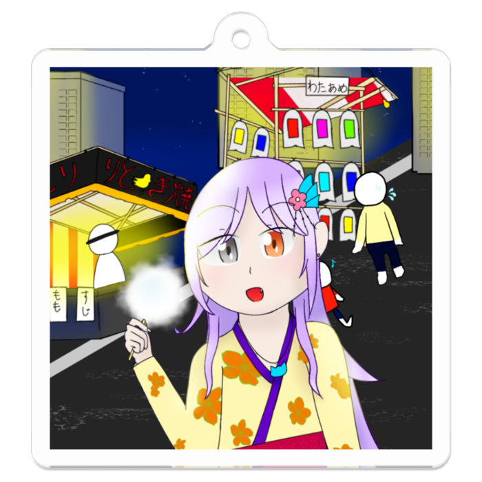 アクリルキーホルダー - 50 x 50 (mm)