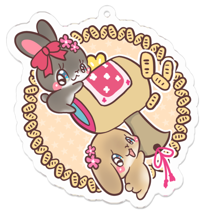 アクリルキーホルダー - 70 x 70 (mm)