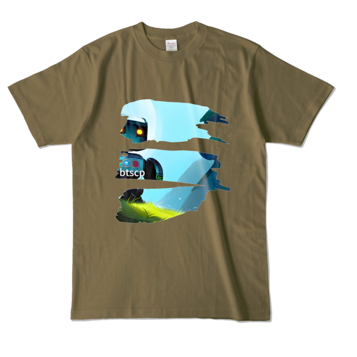 カラーTシャツ - L - オリーブ (濃色)