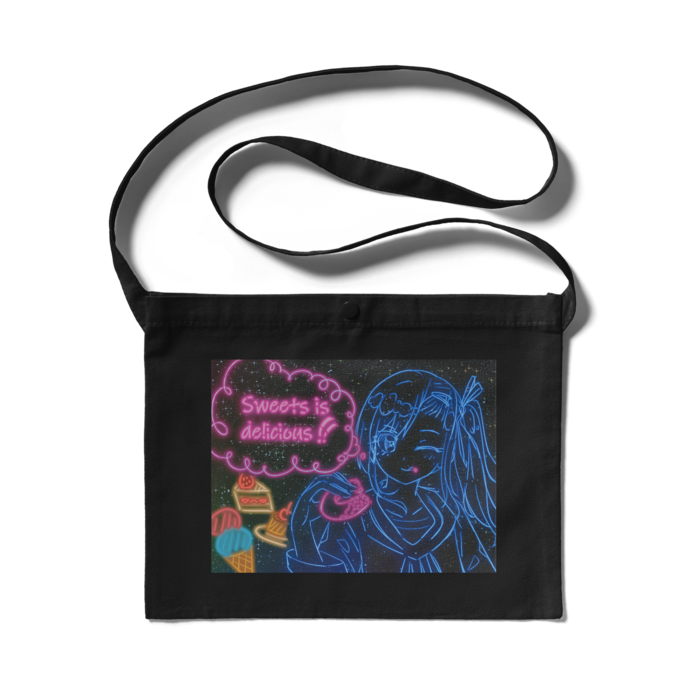 サコッシュ - 300 x 230 (mm) ブラック