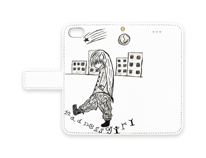 手帳型iPhoneケース - iPhone 8 / 7 - ストラップ穴 あり