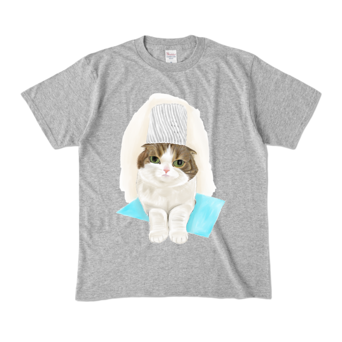カラーTシャツ - M - 杢グレー (濃色)
