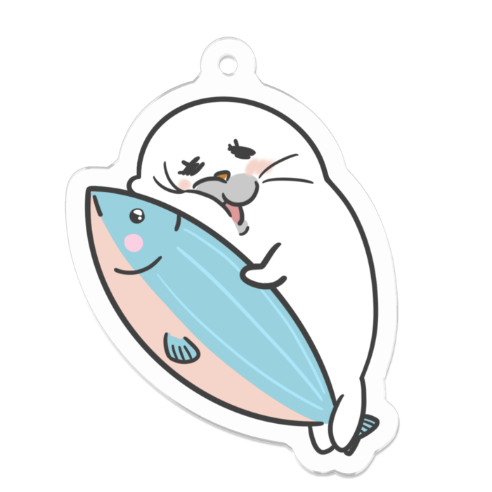 アクリルキーホルダー（コーティング） - 50 x 50 (mm)